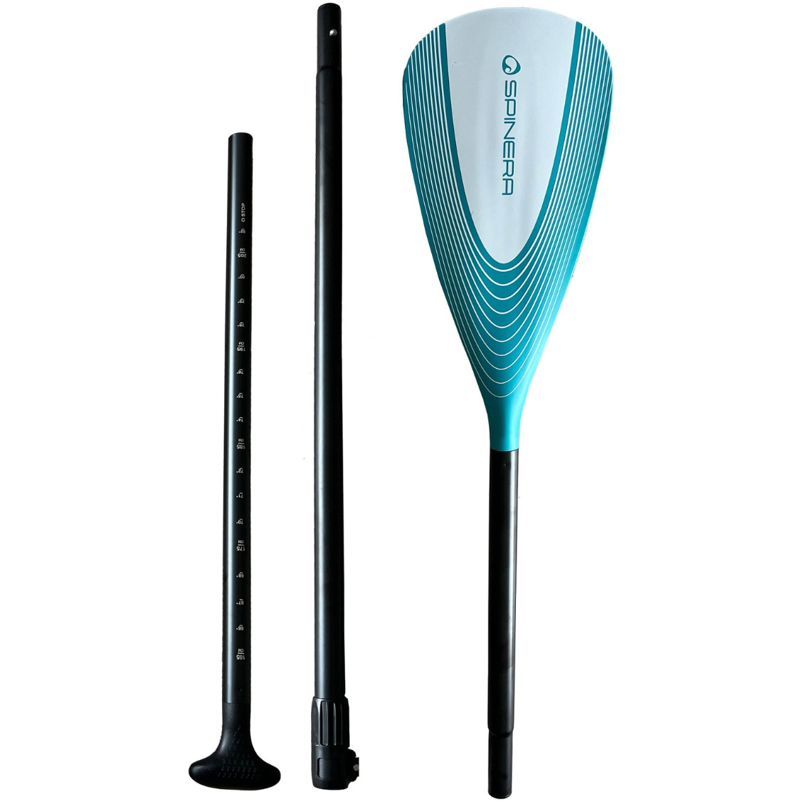 2026 Spinera Classic Aluminium 165cm - 210cm SUP Paddle SP-SUP-PAD-ALU-TE - Teal